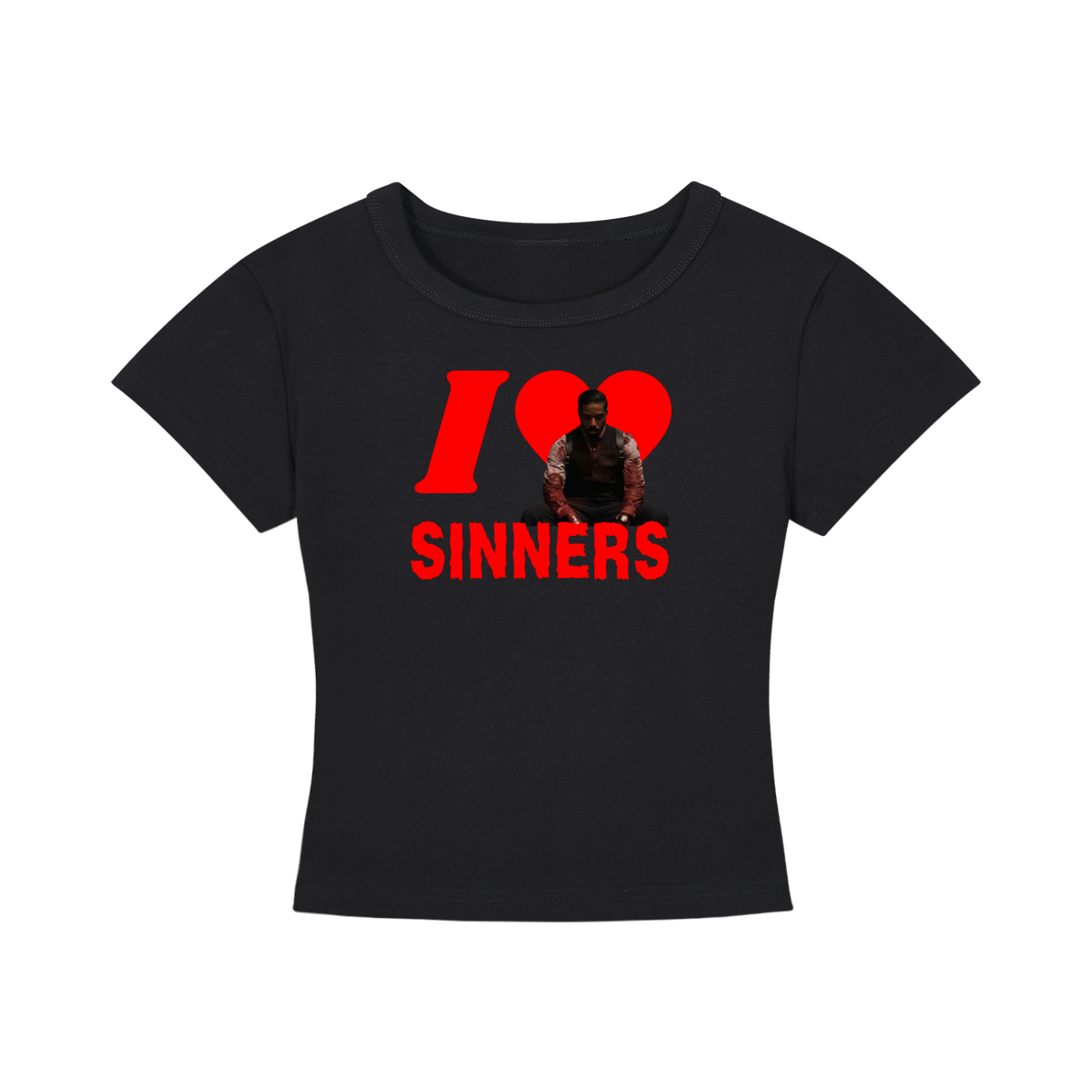 I <3 Sinners Cropped T-Shirt