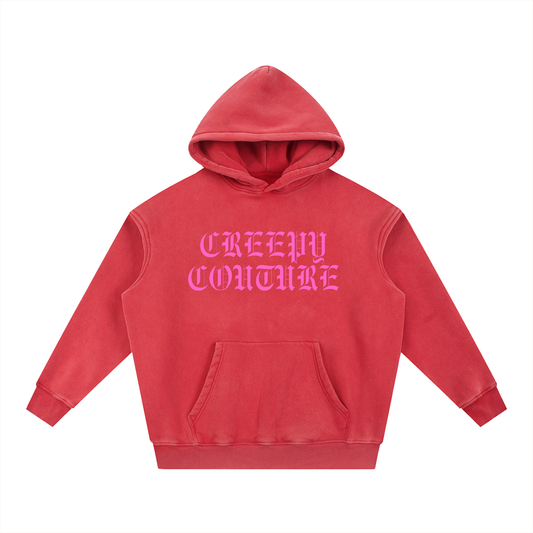 Snow Wash Fleece Oversize Hoodie