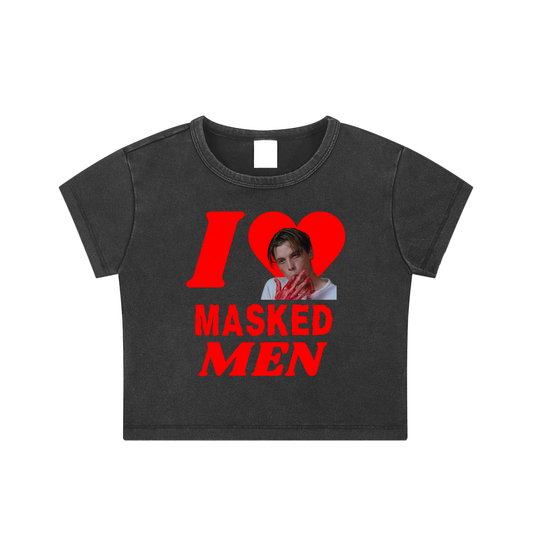 I <3 BILLY Washed Crop Top