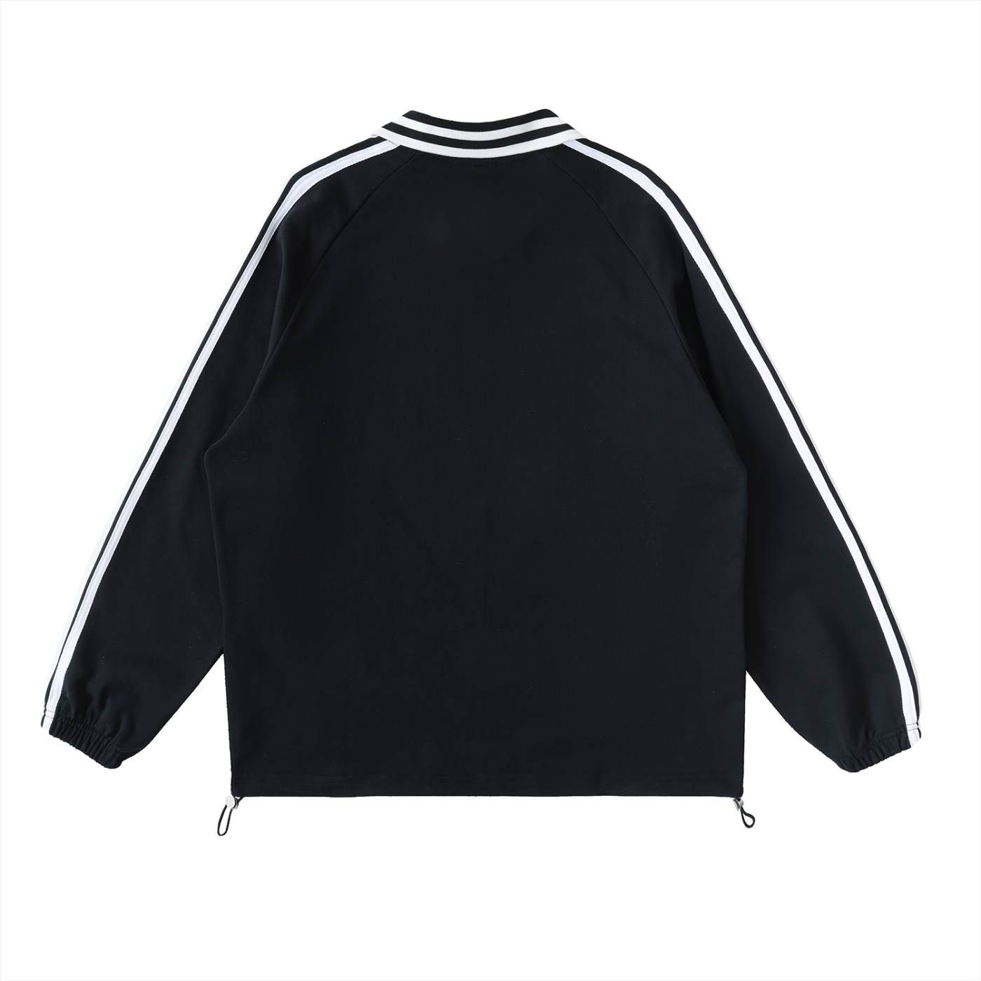 SKELLINGTON Contrast Striped Lapel Collar Sweatshirt