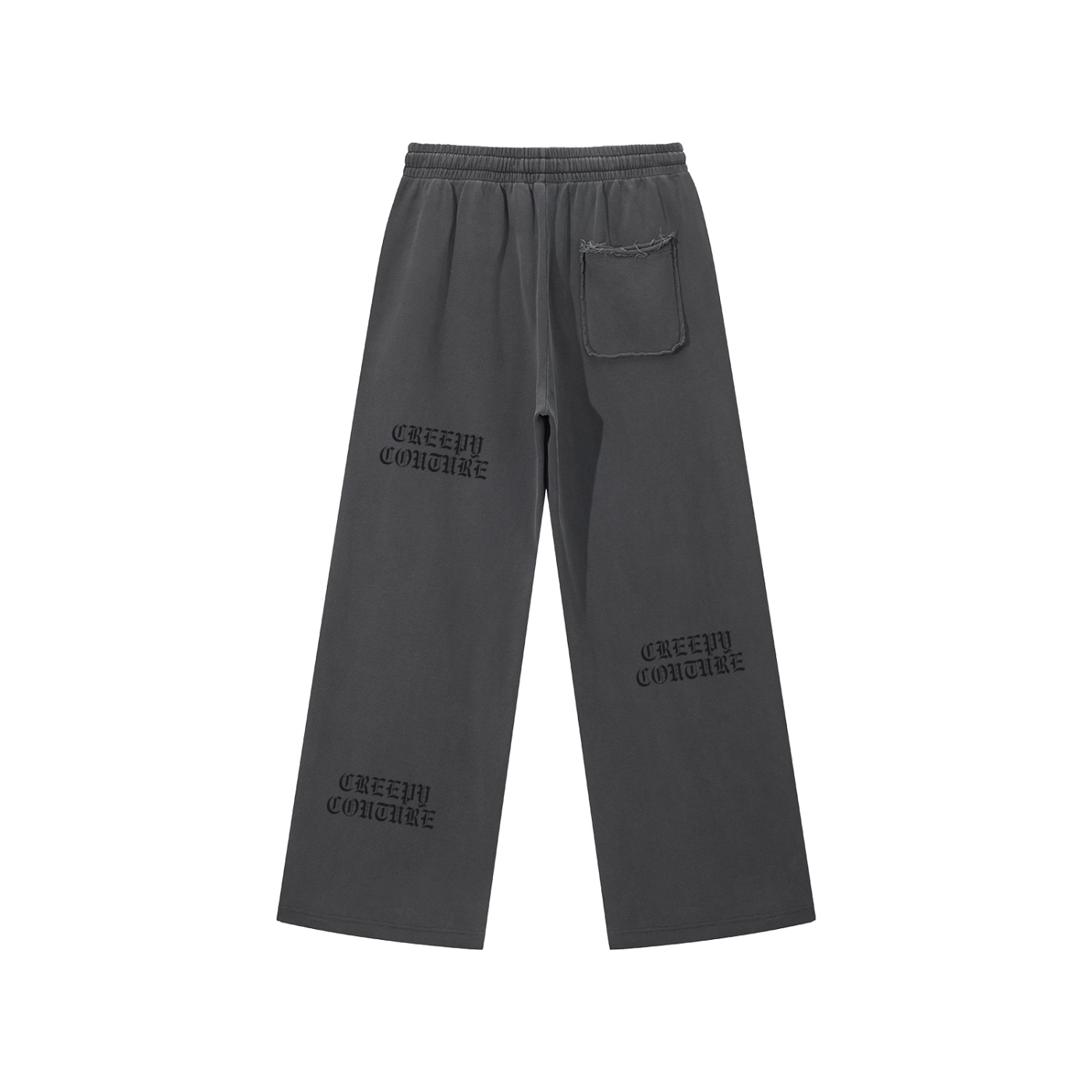 Snow Washed Raw Edge Sweatpants